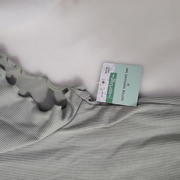 Rebel Sky Sage Green Short Sleeve Tee - Picture 2 of 6